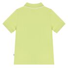 Younger Boys Green Logo Polo Shirt, 3, hi-res