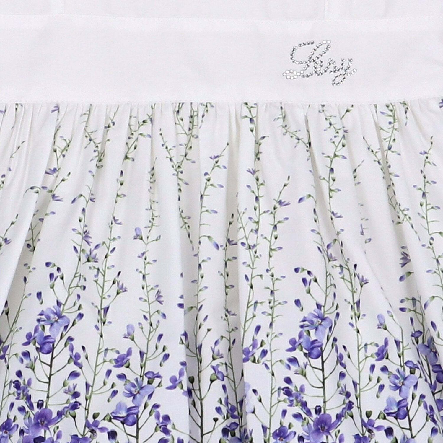 Girls Ivory & Purple Dress, 1, hi-res image number null