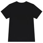 Boys Black Logo T-Shirt, 1, hi-res