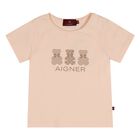 Younger Girls Pink Teddy Bear T-Shirt, 2, hi-res