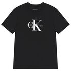 Boys Black Logo T-Shirt , 1, hi-res