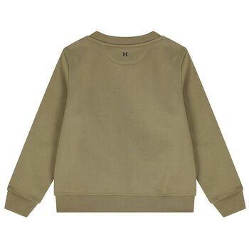Boys Green Harry Logo Sweatshirt