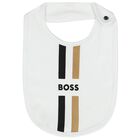 White & Beige Logo Bibs ( 3-Pack ), 1, hi-res