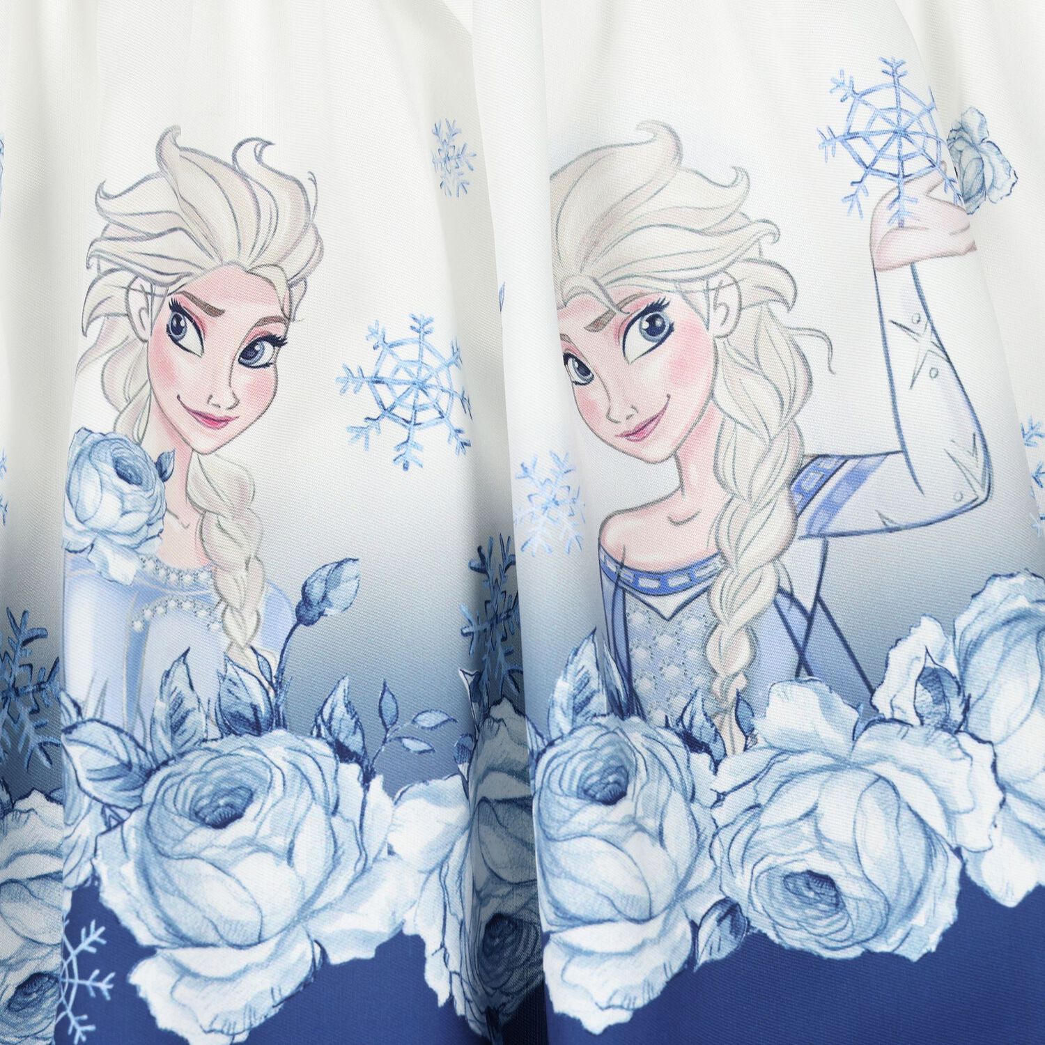 Girls Ivory & Navy Blue Disney Logo Skirt, 1, hi-res image number null