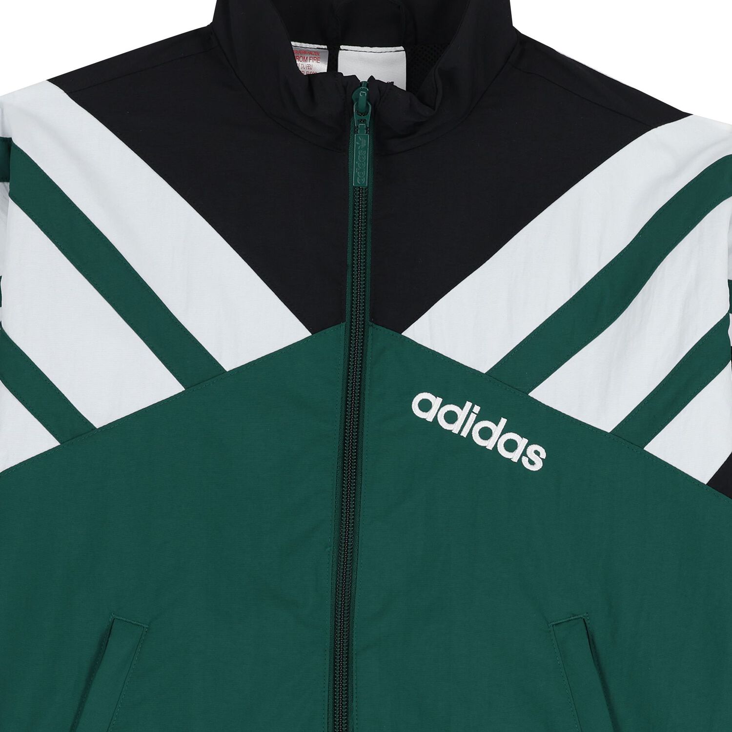 Green & Black Logo Zip up top, 1, hi-res