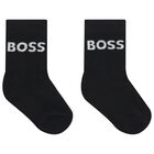 Baby Boys Multi-Coloured Logo Socks ( 3-Pack ), 1, hi-res