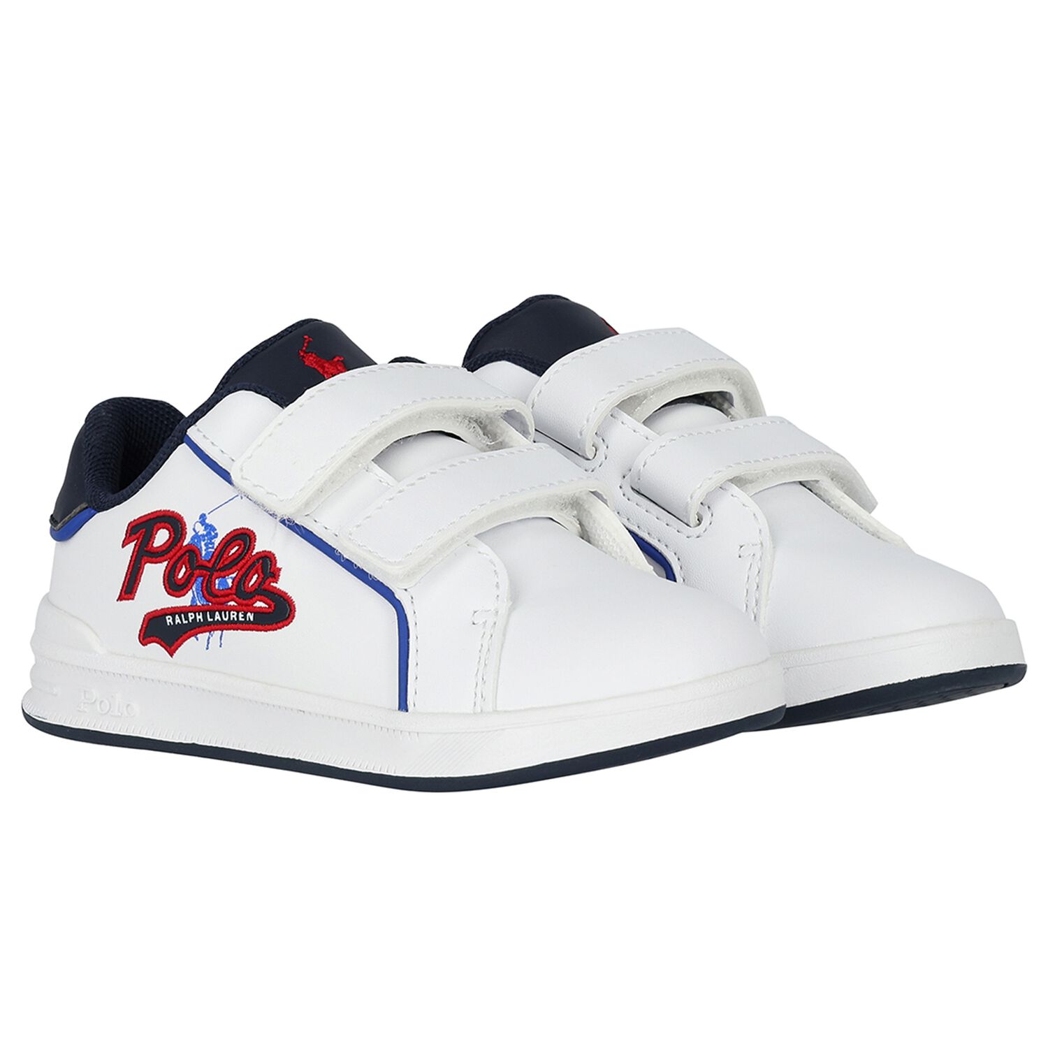 Boys White Logo Trainers, 1, hi-res image number null