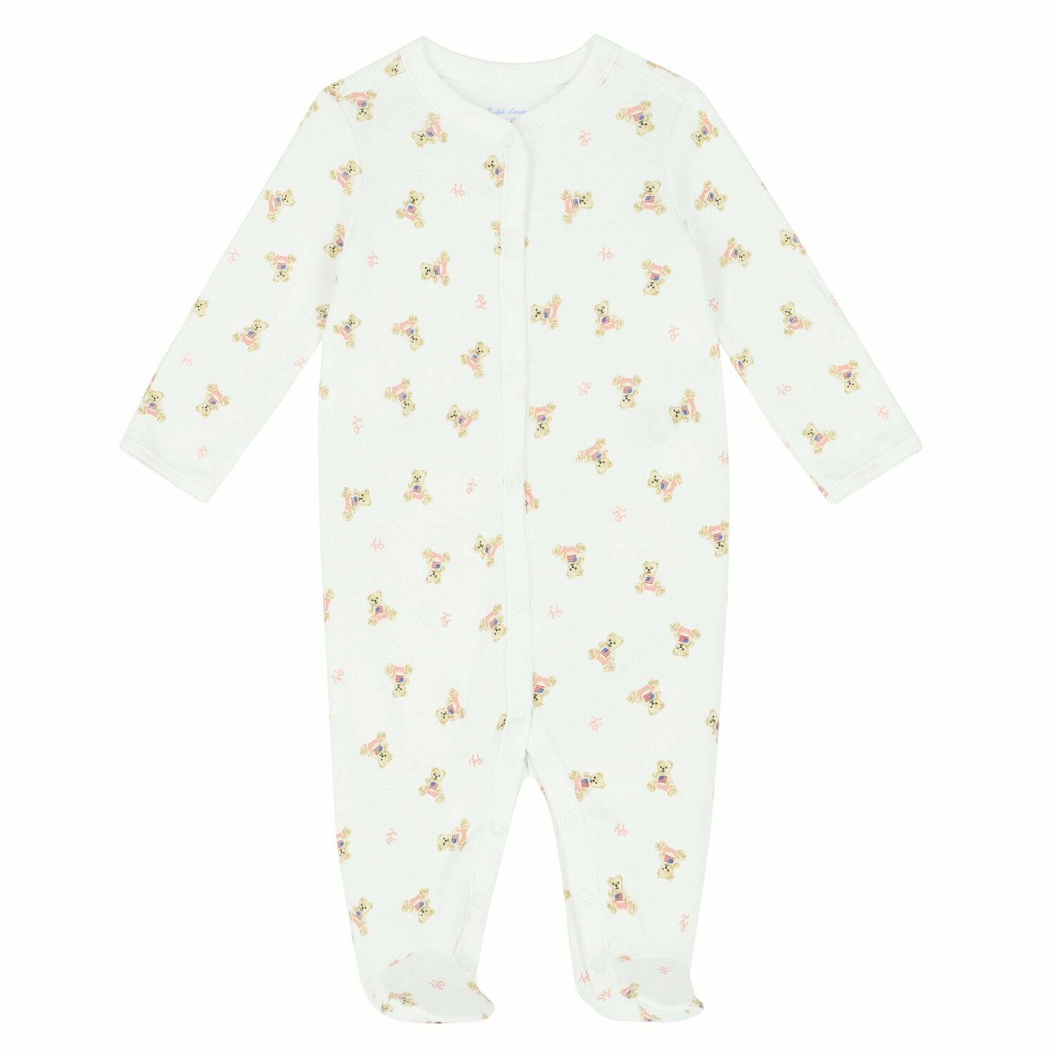 Baby Girls White Printed Babygrow, 2, hi-res