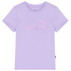Girls Purple Logo T-Shirt, 1, hi-res