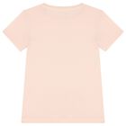 Girls Pink Logo Rhinestone T-Shirt, 1, hi-res