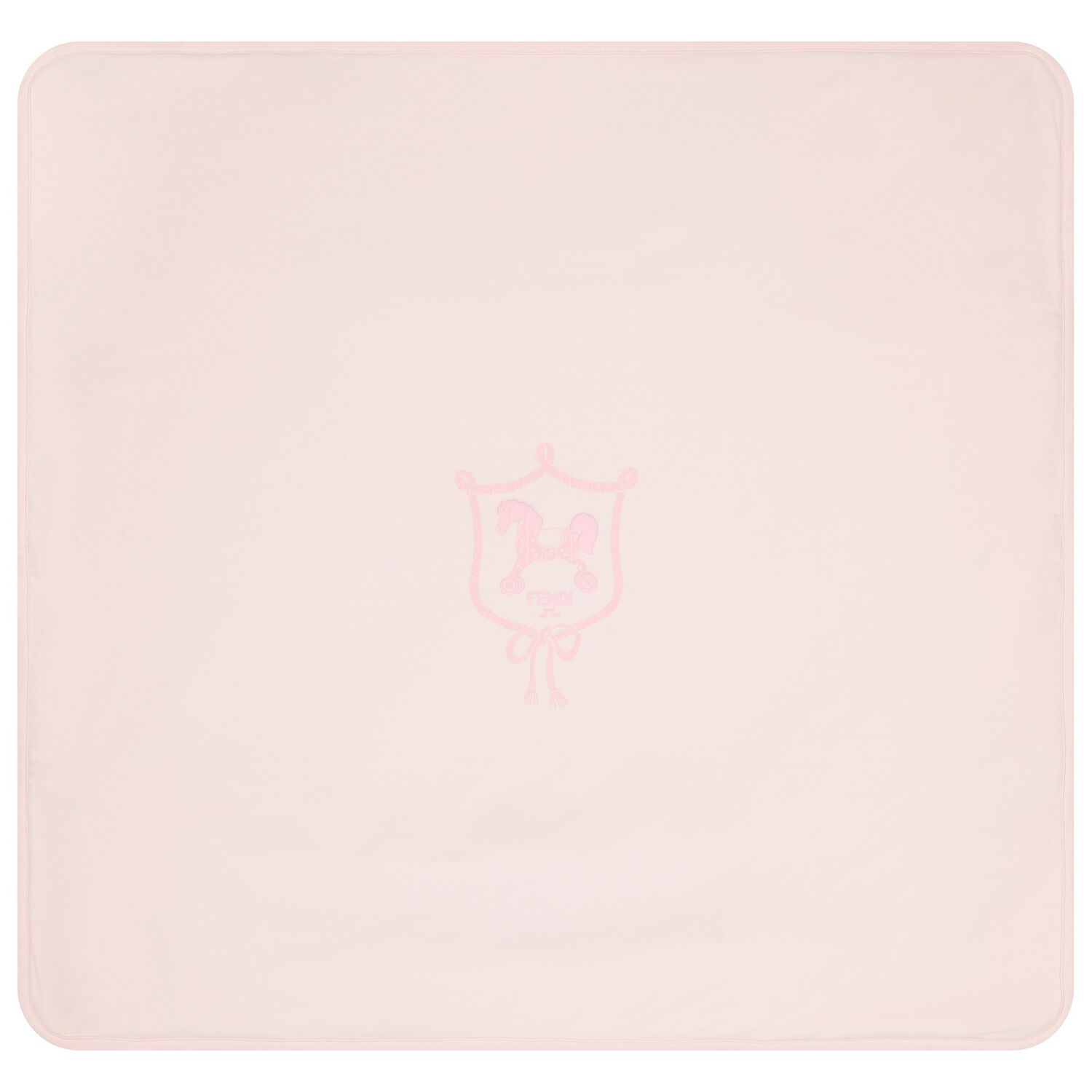 Baby Girls Pink Logo Baby Blanket, 1, hi-res