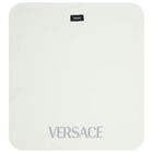 Baby Girls Ivory & Grey Logo Barocco Blanket, 1, hi-res