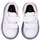 Girls White & Purple Minnie Mouse Disney Grand Court Trainers, 1, hi-res