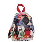 Boys Multi-Coloured Logo Backpack, 1, hi-res