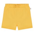 Younger Boys Yellow Music Note Shorts, 1, hi-res