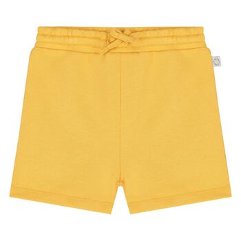 Younger Boys Yellow Music Note Shorts