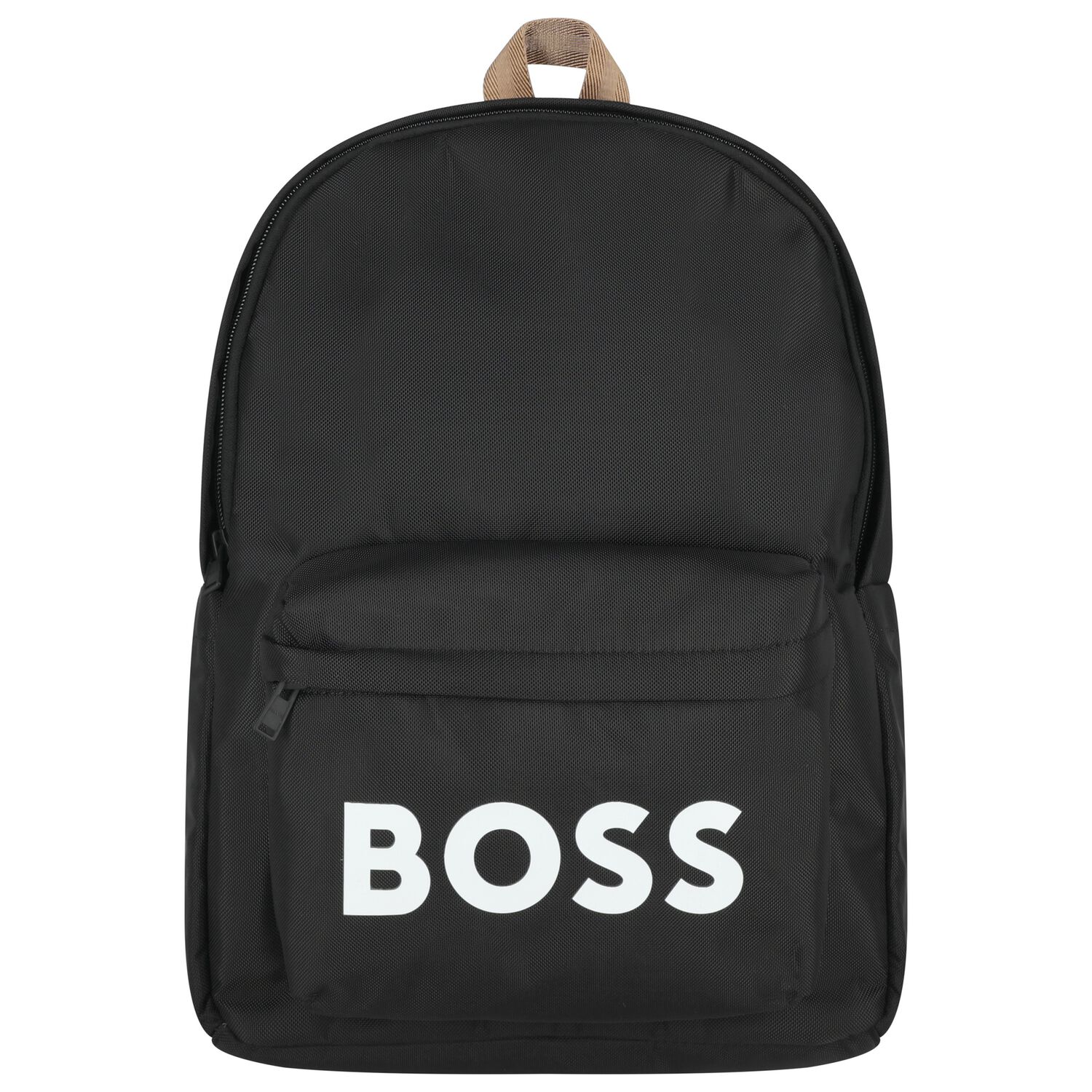 Boys Black Logo Backpack, 1, hi-res