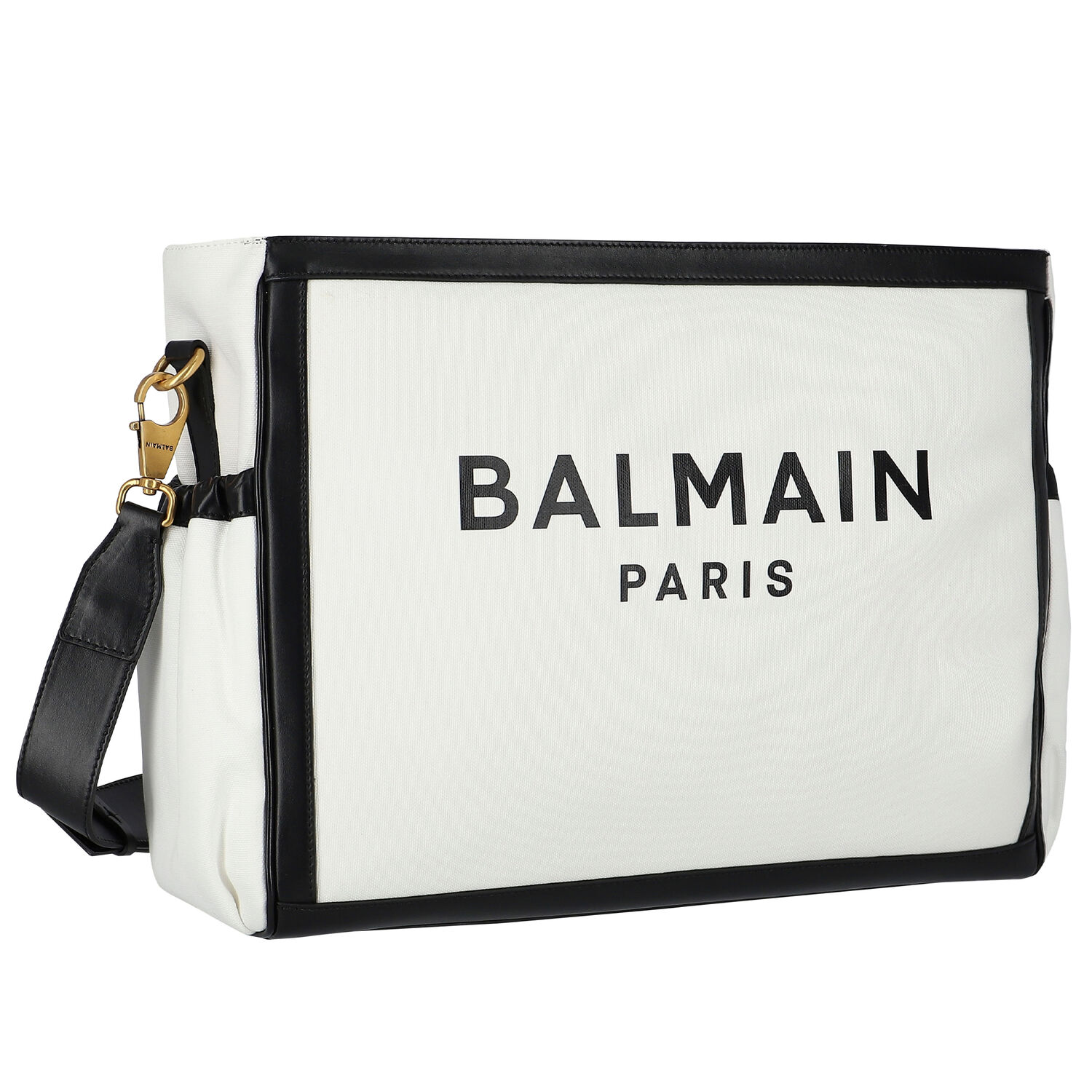 White & Black Logo Baby Changing Bag, 1, hi-res