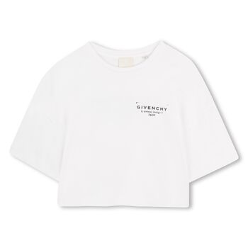 Girls Mini Me White Logo T-Shirt