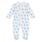 Baby Boys Ivory & Blue Babygrow Set, 2, hi-res