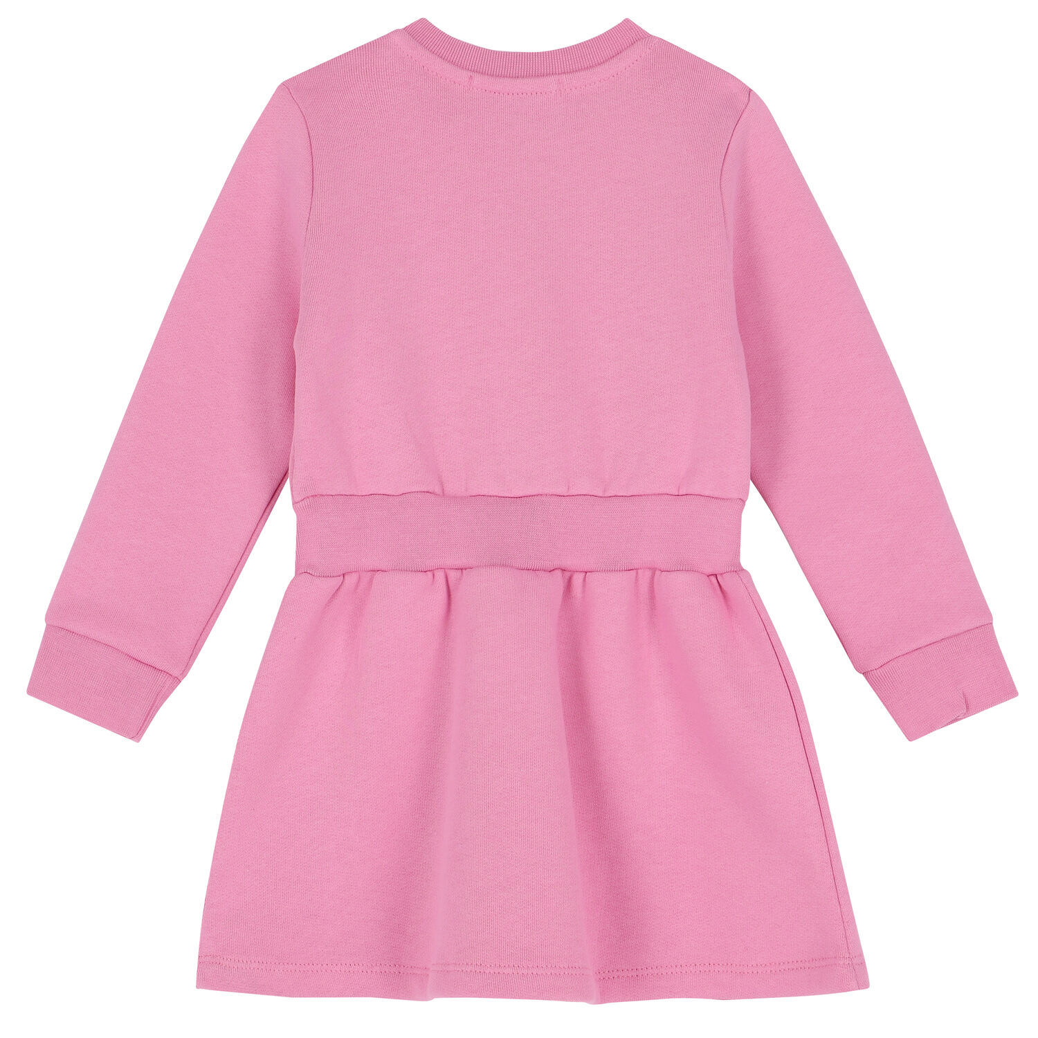 Younger Girls Pink Logo Dress, 2, hi-res