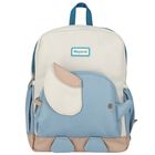 Boys Grey & Blue Elephant Backpack, 1, hi-res