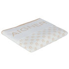 White & Beige Logo Baby Blanket, 1, hi-res