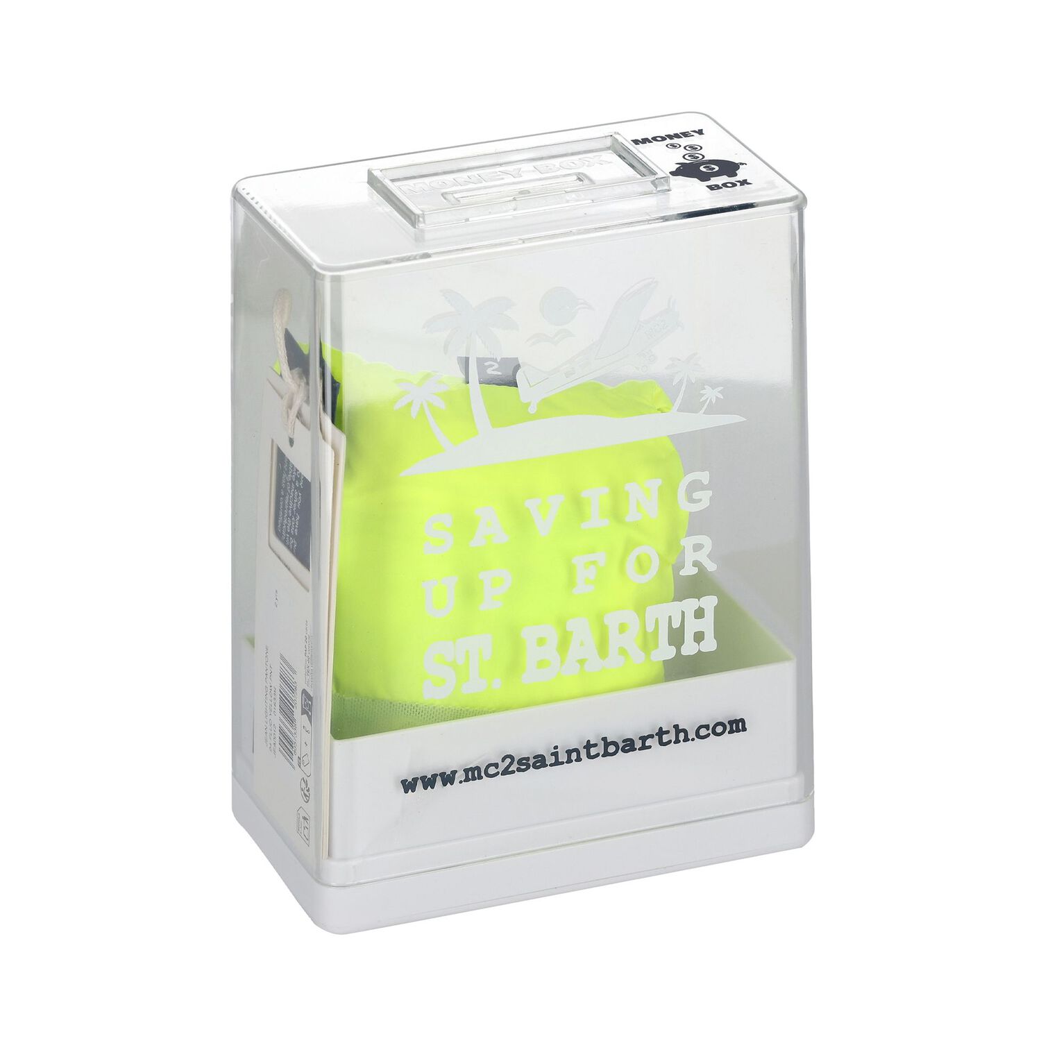 Boys Neon Yellow Swim Shorts, 1, hi-res image number null