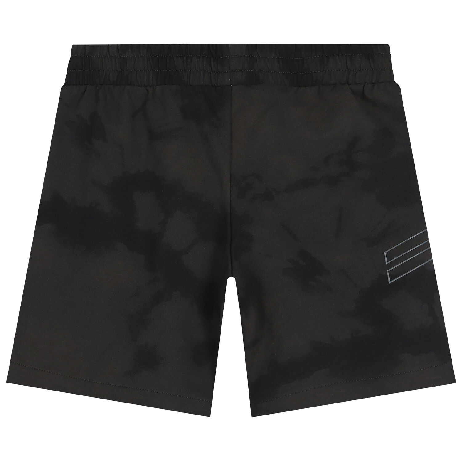 Boys Black Logo Shorts, 1, hi-res