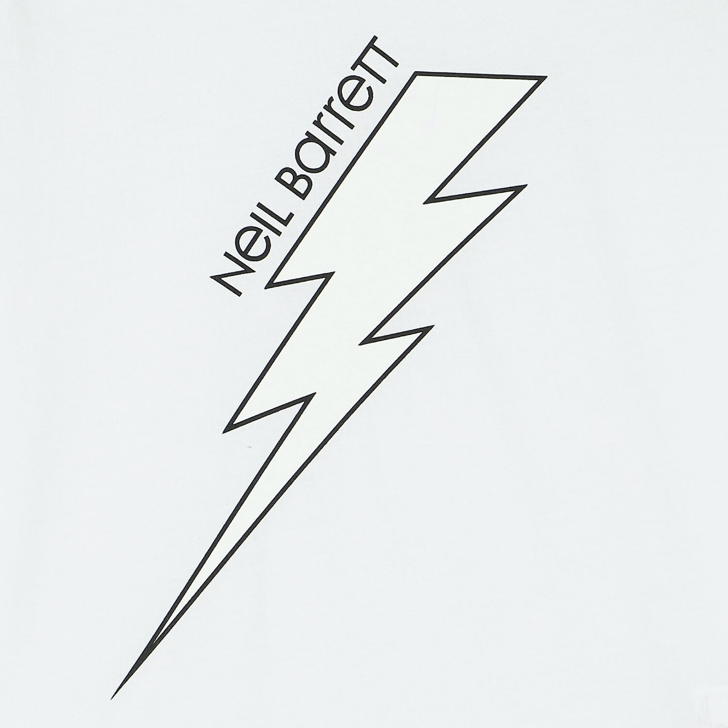 Boys White Thunderbolt Logo T-Shirt, 4, hi-res