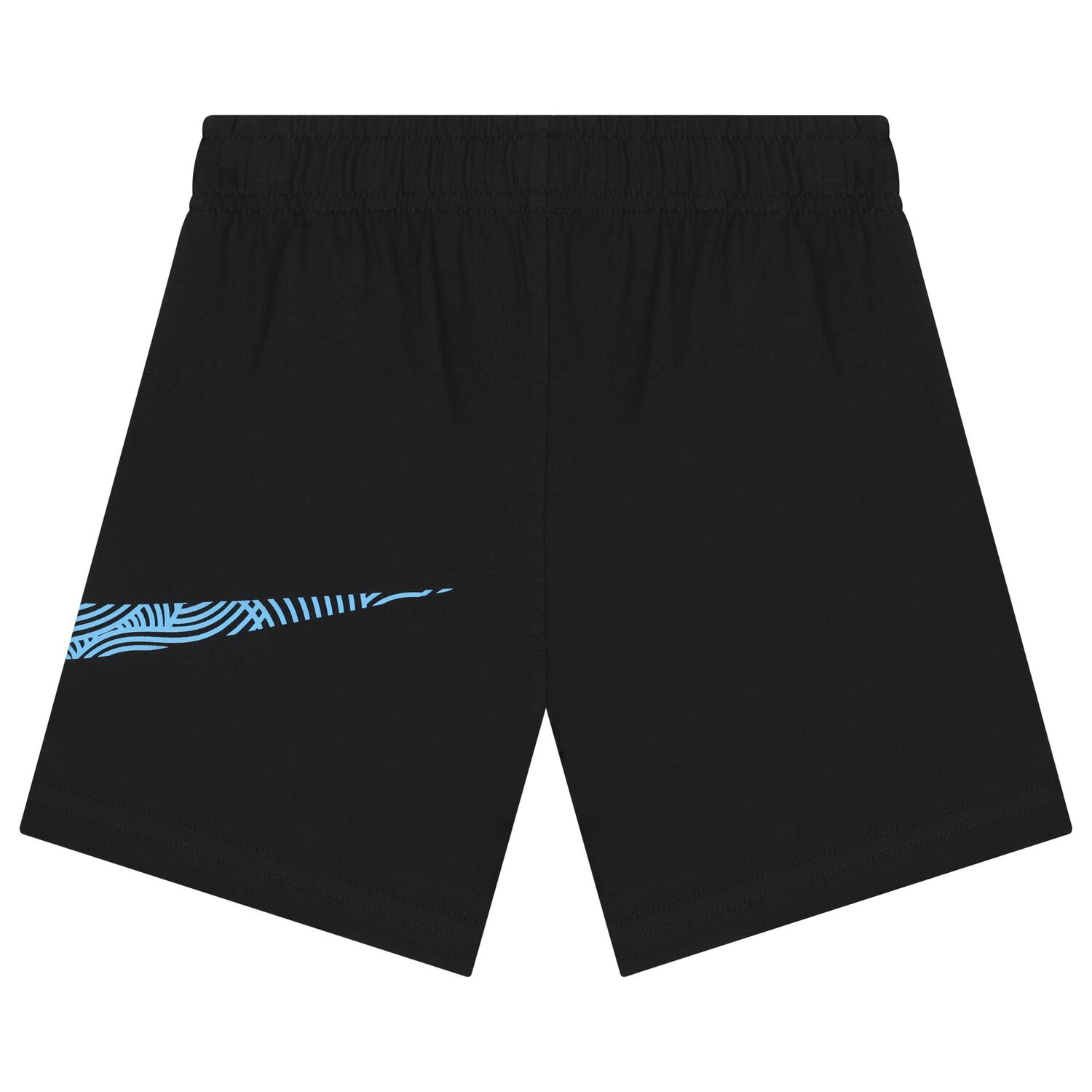Boys Black Logo Shorts Set, 1, hi-res