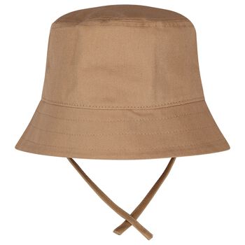 Baby Boys Beige Logo Hat