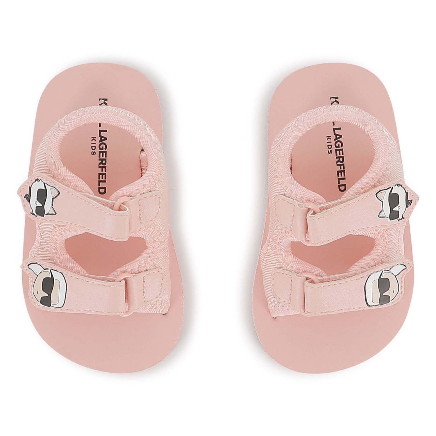 Girls Pink Choupette & Karl Sandals, 2, hi-res