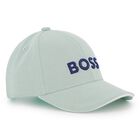 Boys Green Logo Cap, 1, hi-res