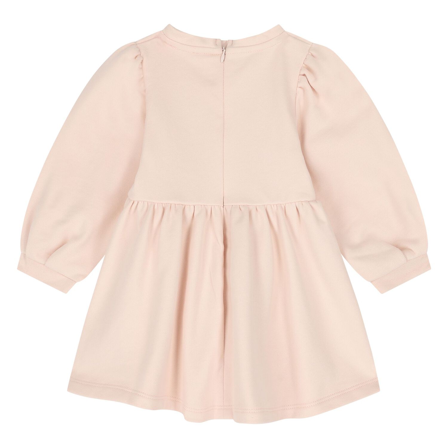 Younger Girls Pink Logo Dress, 1, hi-res