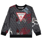 Boys Grey Logo Sweatshirt, 1, hi-res