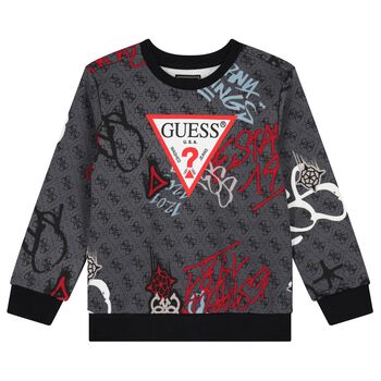 Boys Grey Logo Sweatshirt