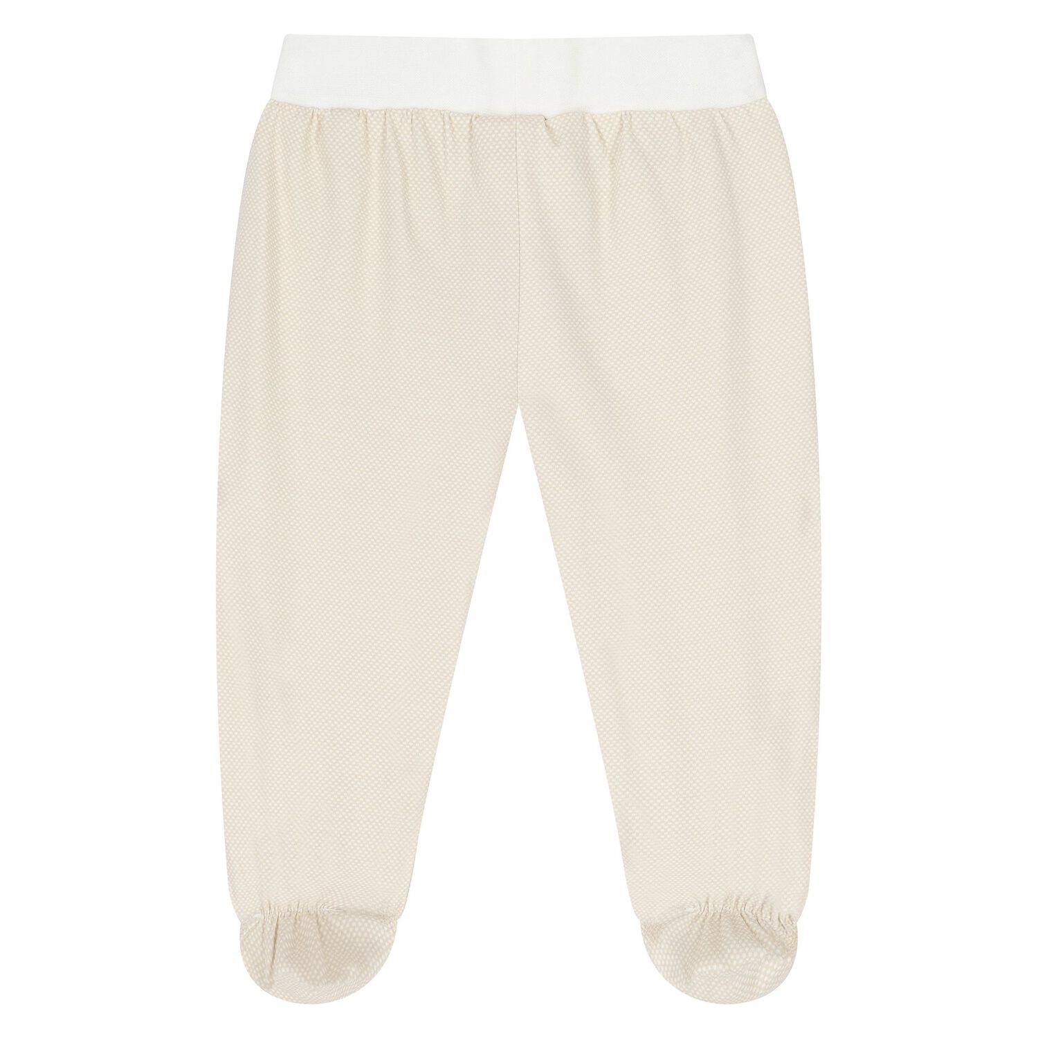 Baby Boys White & Beige Trousers Set, 1, hi-res