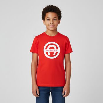 Boys Red Logo T-Shirt