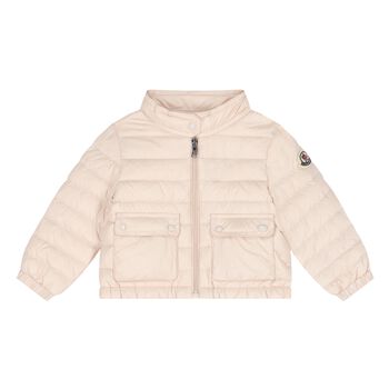 Younger Girls Pink Puffer Jacket