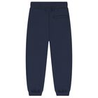 Boys Navy Blue & Blue Tracksuit, 2, hi-res