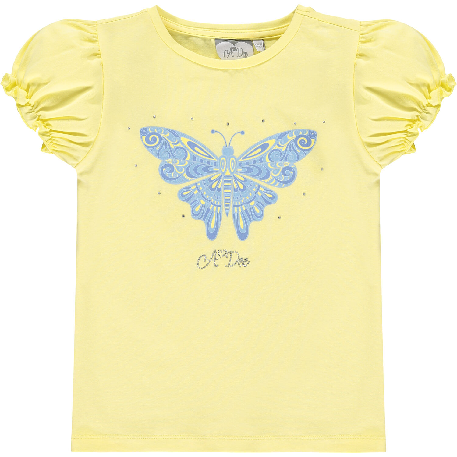 Girls Butterfly T-Shirt & Skirt Set, 1, hi-res