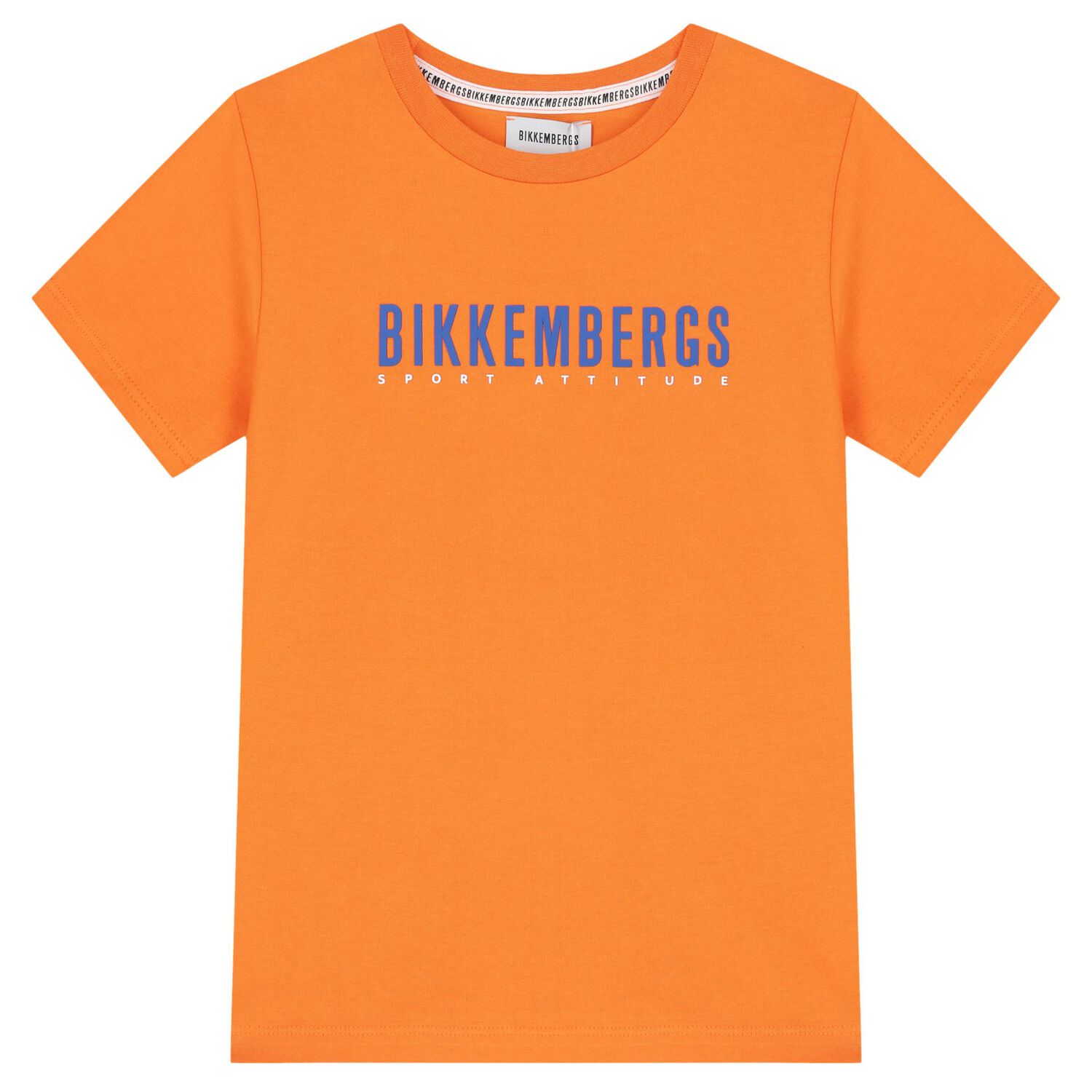 Boys Orange & Navy Blue Logo Shorts Set, 2, hi-res