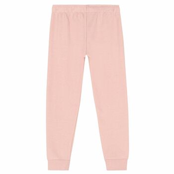 Girls Pink Logo Joggers