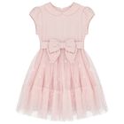 Girls Pink Tulle Star Dress, 1, hi-res
