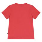 Younger Boys Red Logo T-Shirt, 3, hi-res