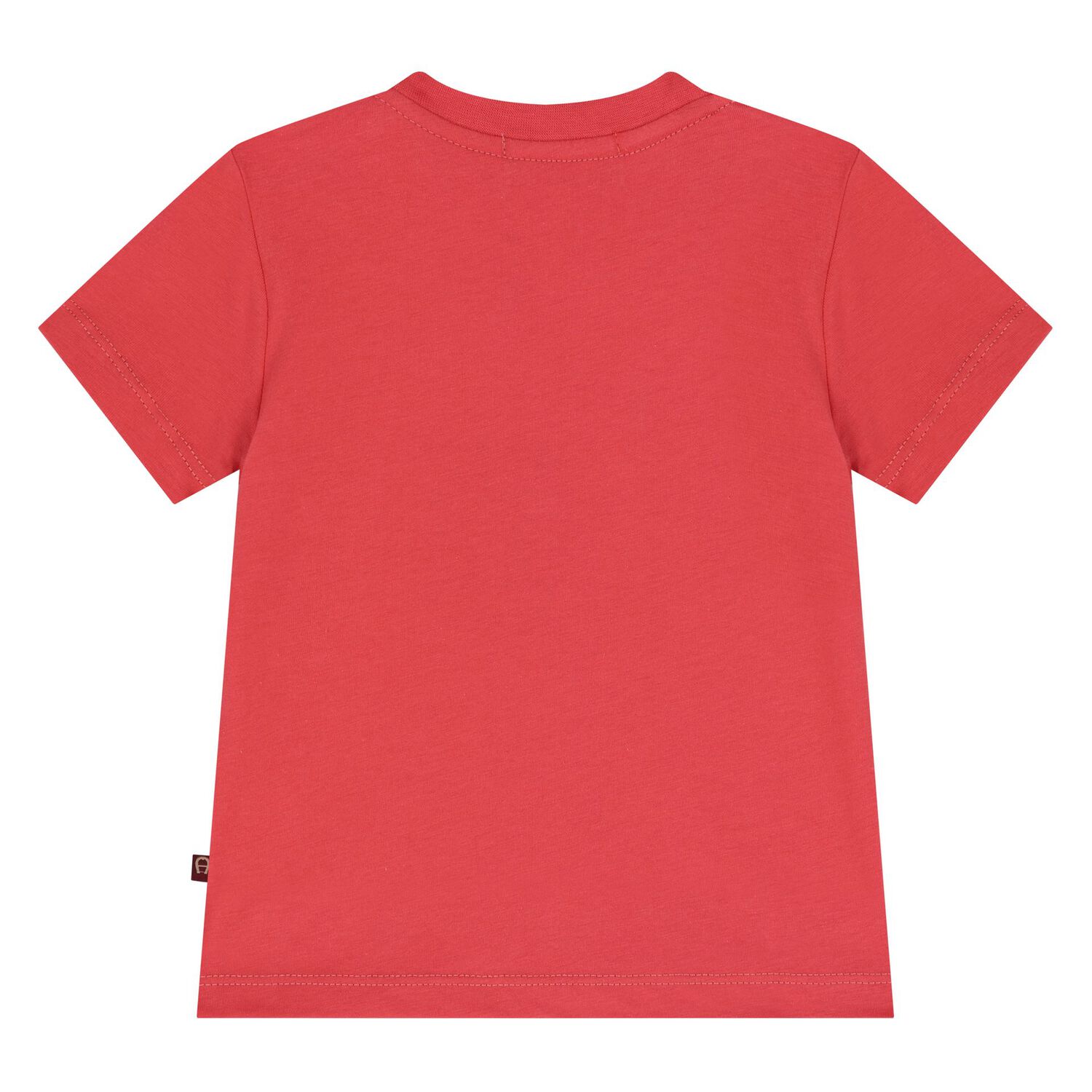 Younger Boys Red Logo T-Shirt, 3, hi-res