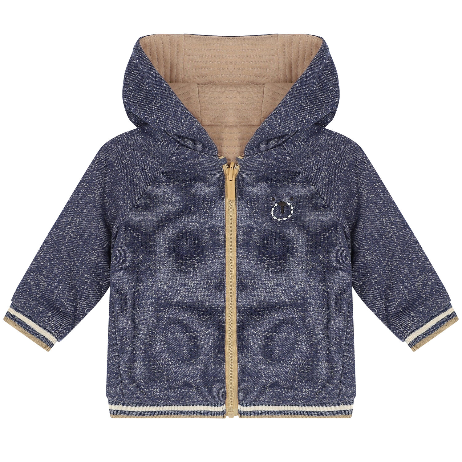 Baby Boys Reversible Zip Up Hoodie, 1, hi-res