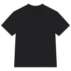 Boys Black Logo T-Shirt, 2, hi-res