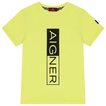 Boys Green Logo T-Shirt